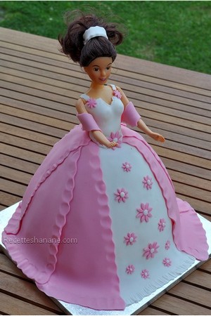 Gâteau princesse 3D