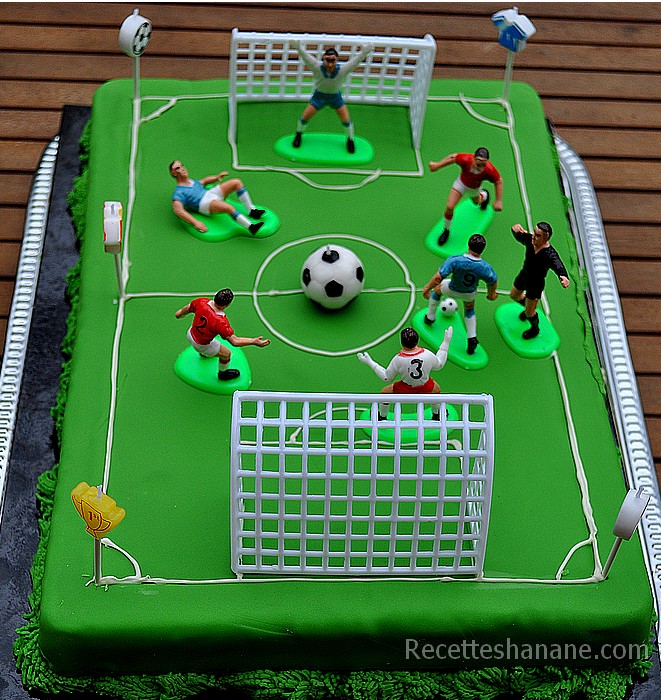 Gâteau football - match de foot