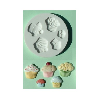 Moule décoratif en silicone "Cupcakes"