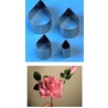 4 Découpoirs pétales de roses en métal