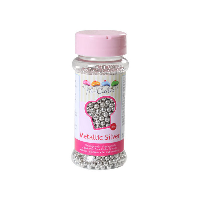 100g Argent Comestible 6mm Petites Perles de Sucre Boules pour Gâteau  Cupcake Sprinkles Dec : : Epicerie