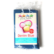 Pâte à sucre Funcakes Bleu Denim 250g