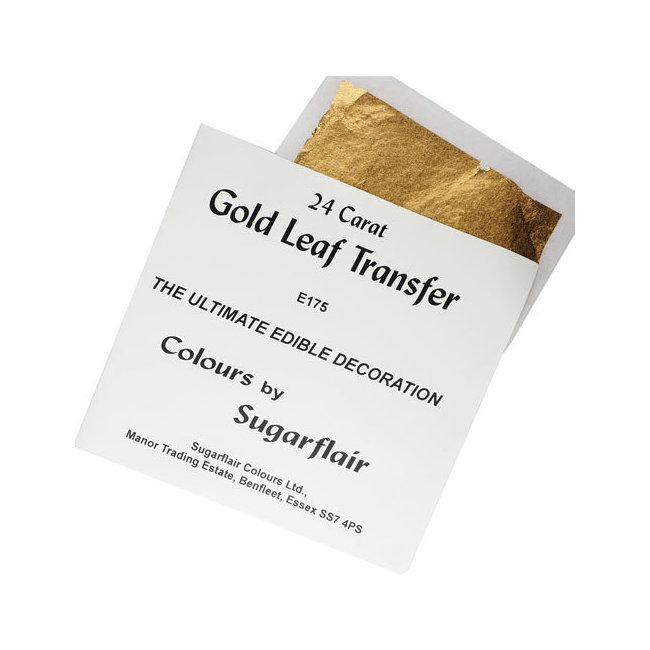 Feuilles d'or comestibles 24 carats