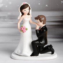 Figurine mariage "Le baisemain"