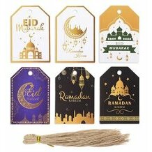 6 étiquettes avec liens (Eid Mubarak)