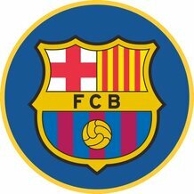 Disque en sucre logo FC Barcelone